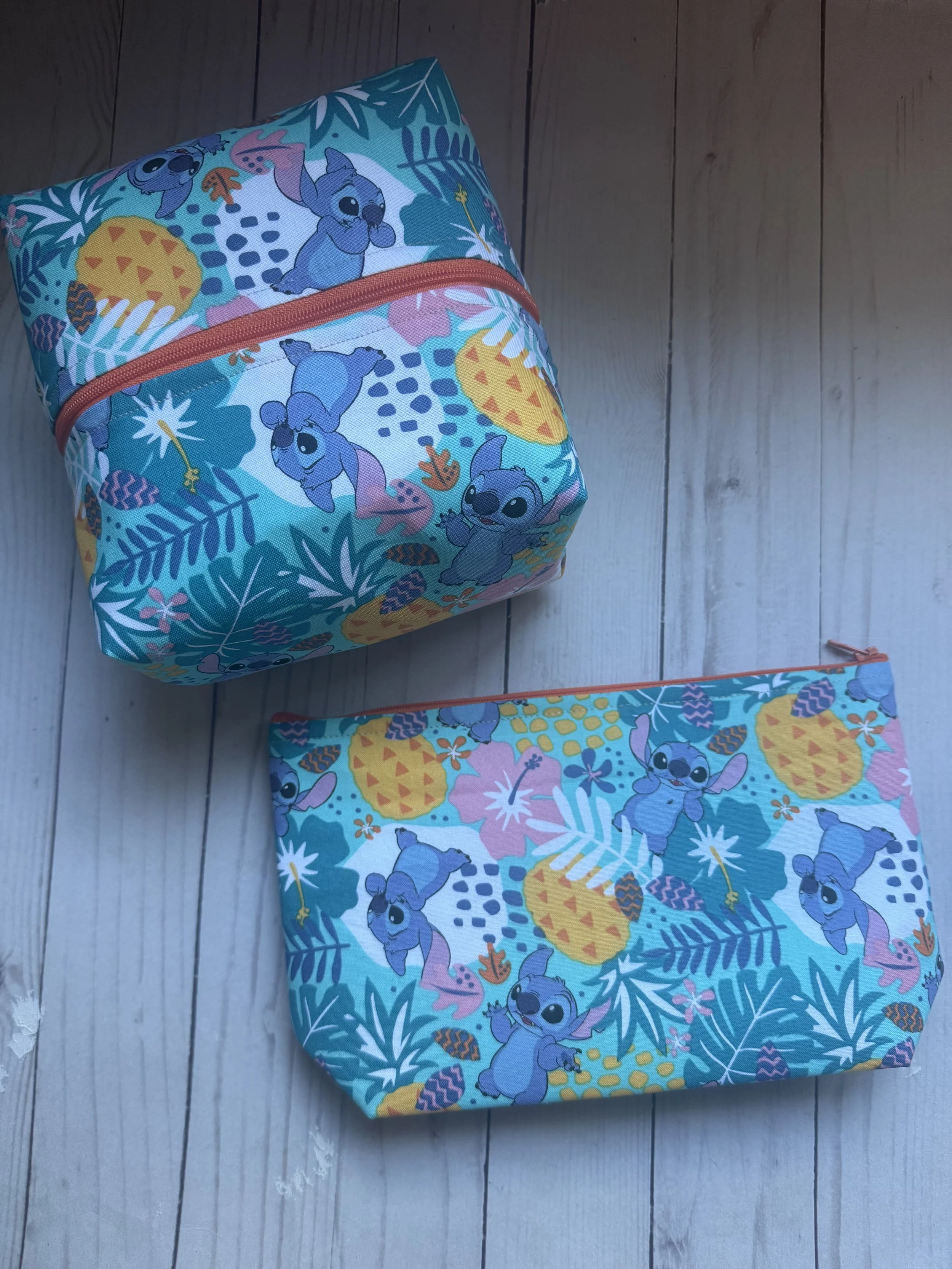 Stitch Makeup Bag and Boxy Bag