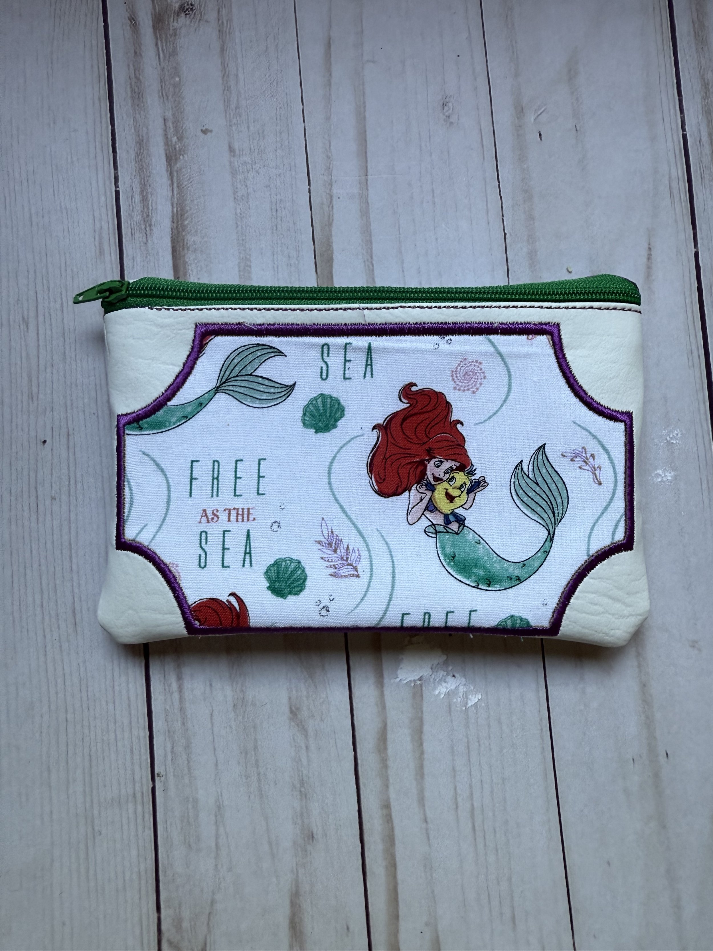 Little Mermaid Zipper Pouch