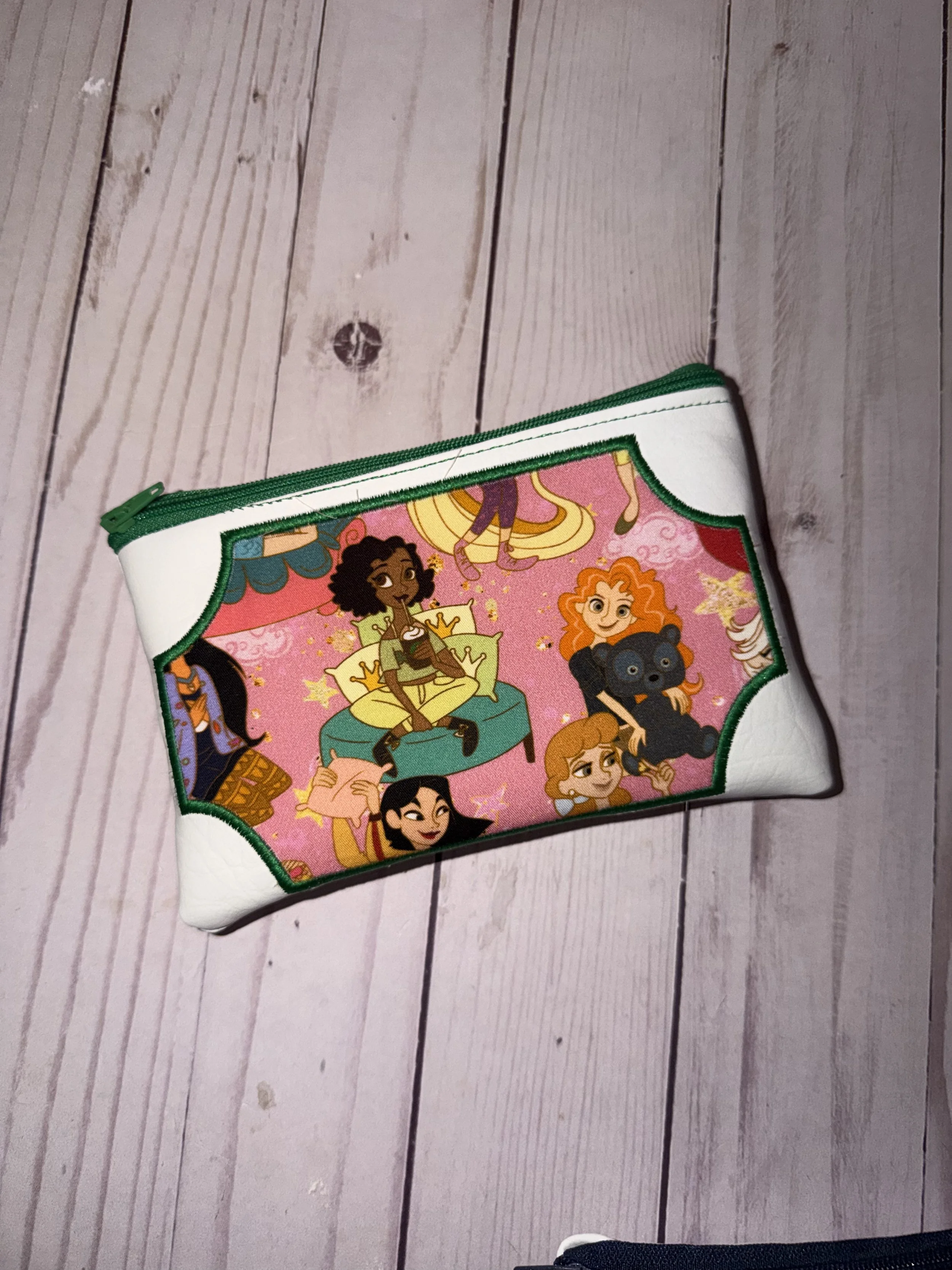 Tiana and Merida Princess Pajama Party Zipper Pouch