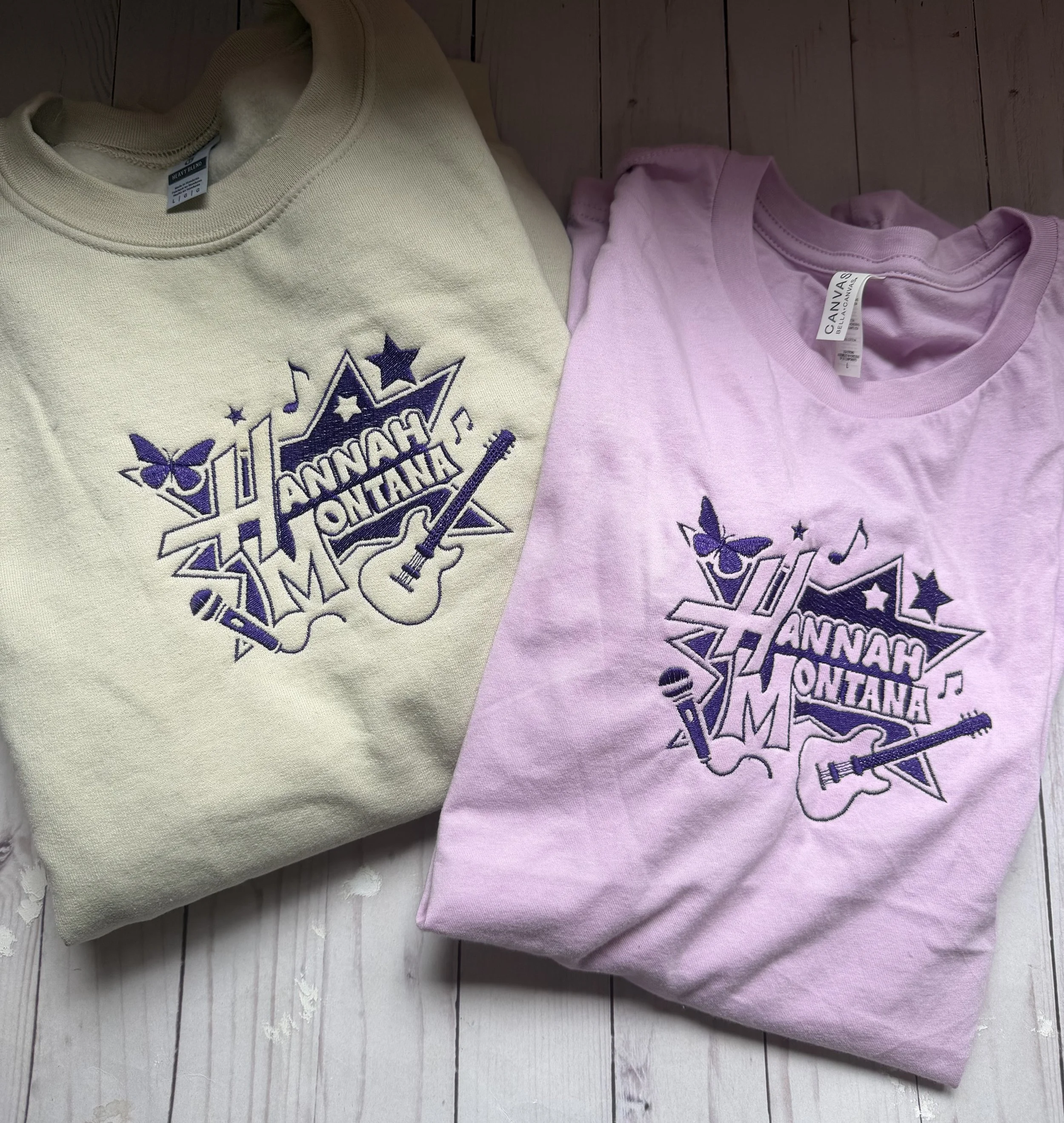 Hannah Montana Embroidered Tee or women’s tank