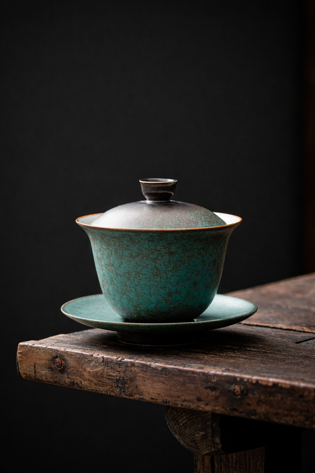 Celadon Green Rough Ceramics Gaiwan