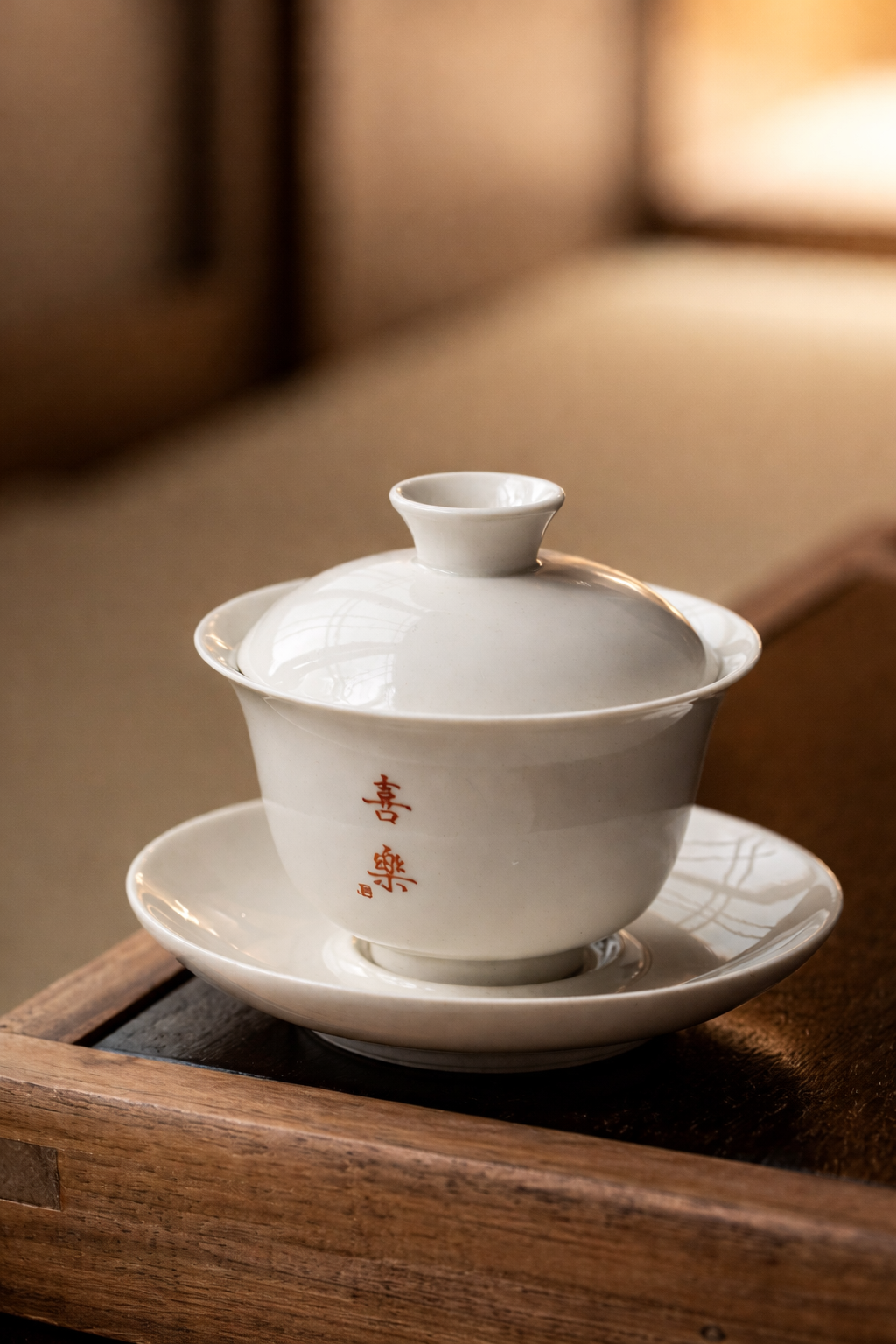 Wood Ash-Glazed Ceramic Gaiwan