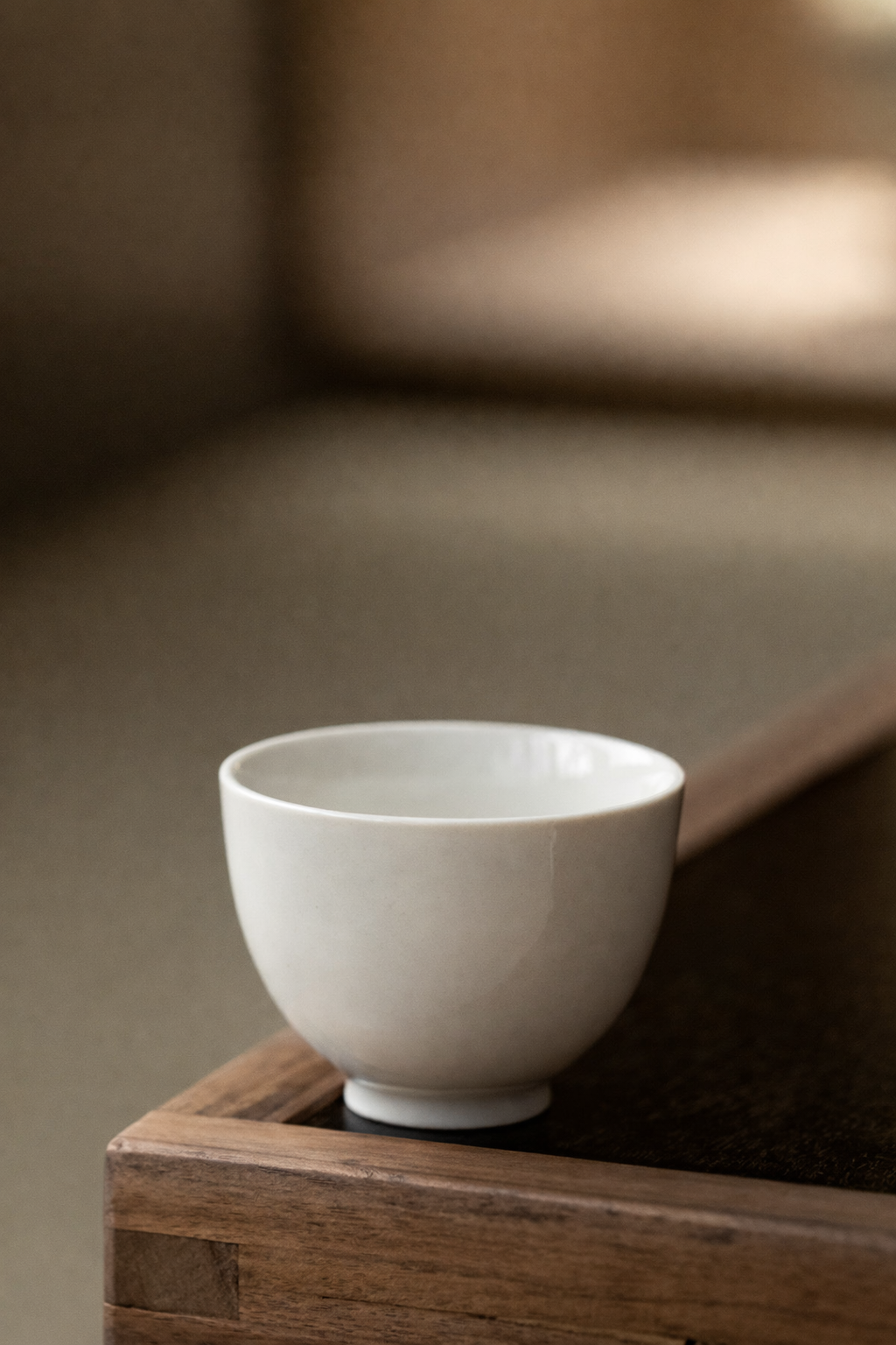 Wood Ash–Glazed Ceramic Teacup