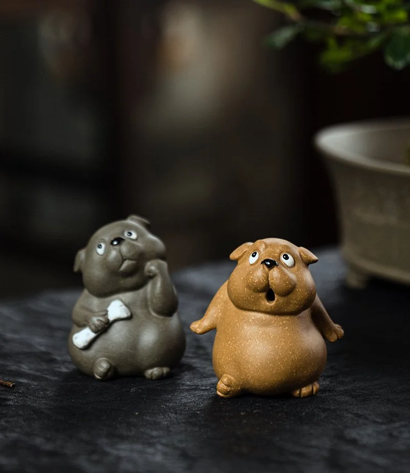 Yixing Purple Clay Dog Tea Pet