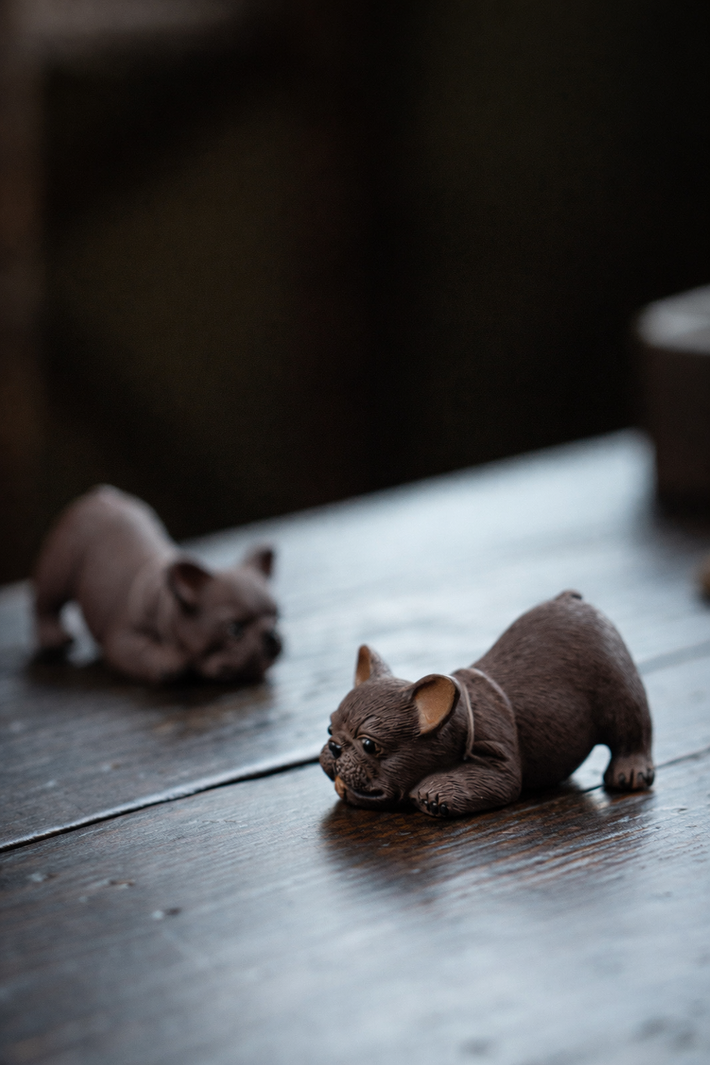 Yixing Purple Clay Bulldog Tea Pet