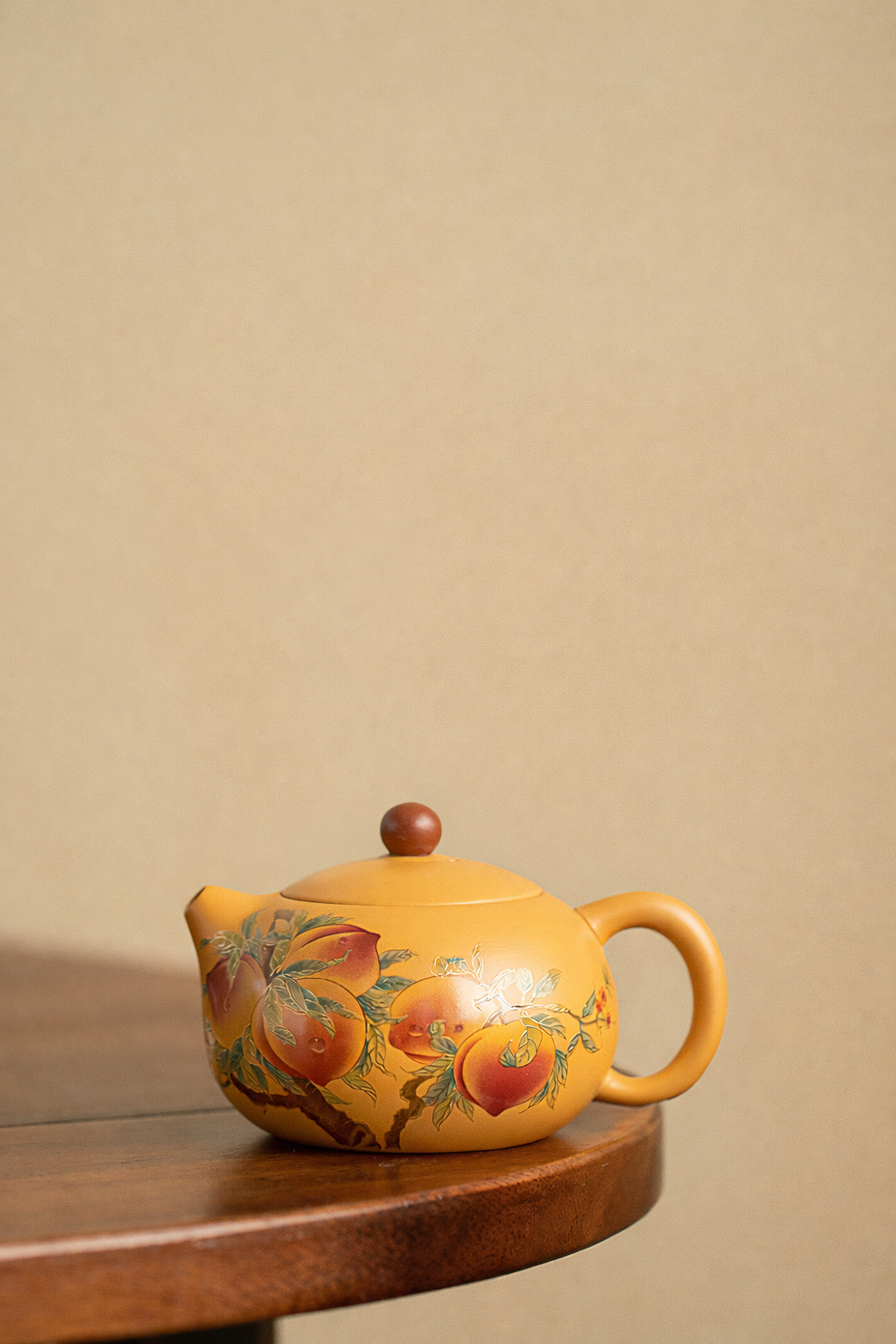 Peach Serenity Yellow Duanni Yixing “Xi Shi” Teapot