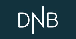 DNB-Den Norske Bank, hvit logo mot grønn bakgrunn.