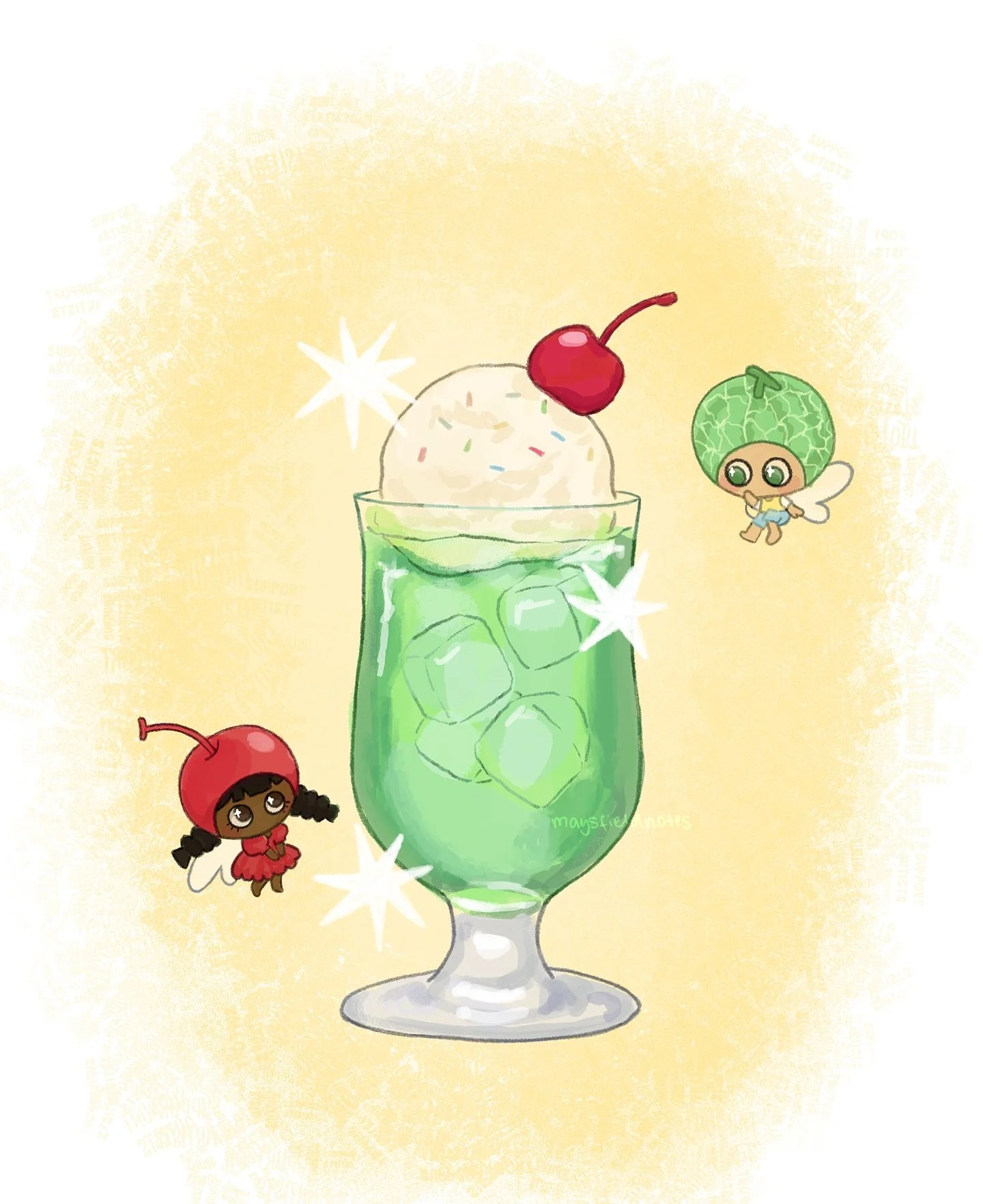 melon soda ᝰ.ᐟ

#heiseiretro #digitalillustration
