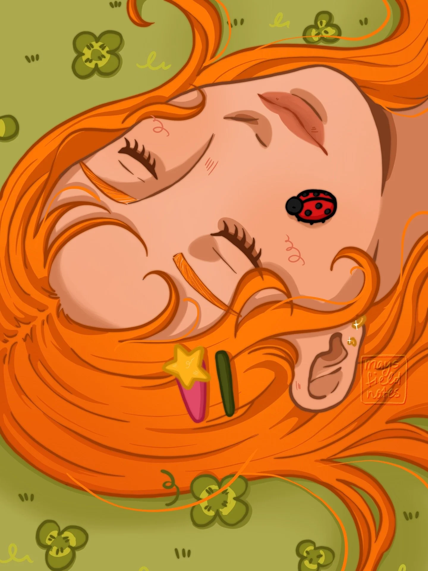 Lucky 🍀 

Digital Illustration, Procreate, 1:30h