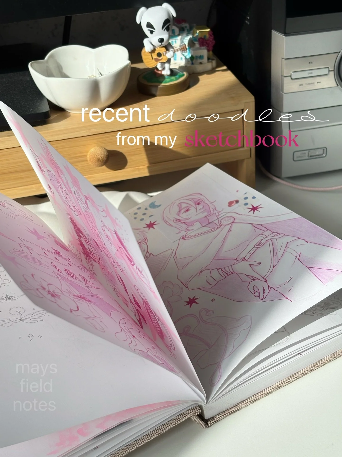 what is your favorite colour to doodle with? 🍀☀️🍓🪼