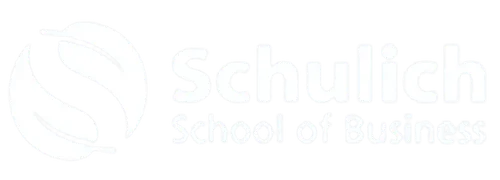 Schulich School of Business logo with stylized leaf icon and text