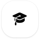 Icon of a graduation cap.