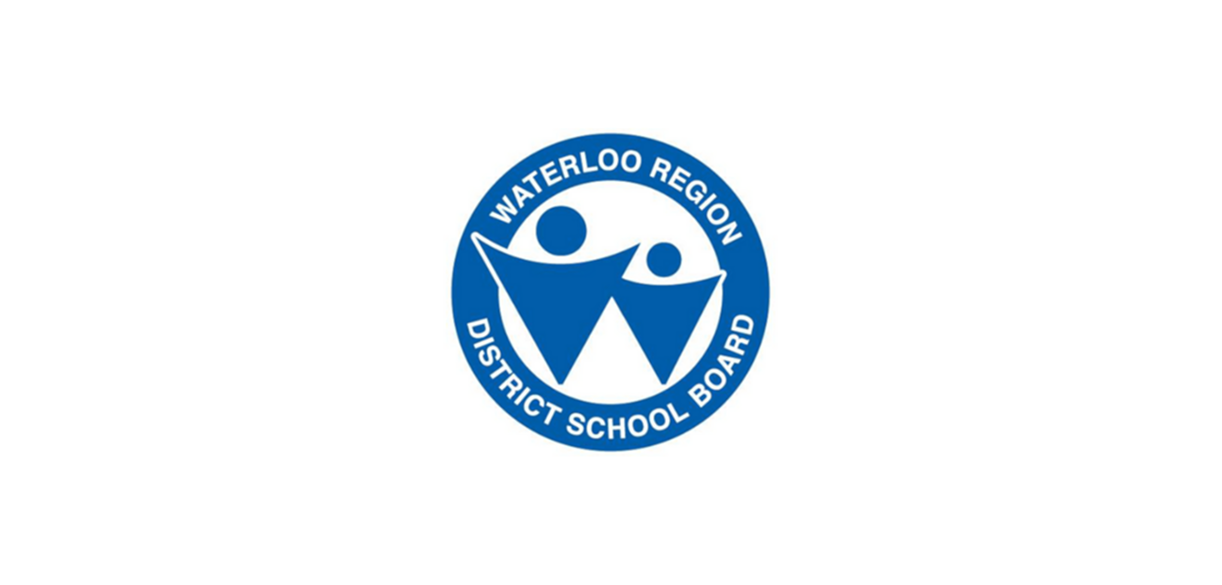 Logo of the Waterloo Region District School Board featuring stylized figures of a person fishing.