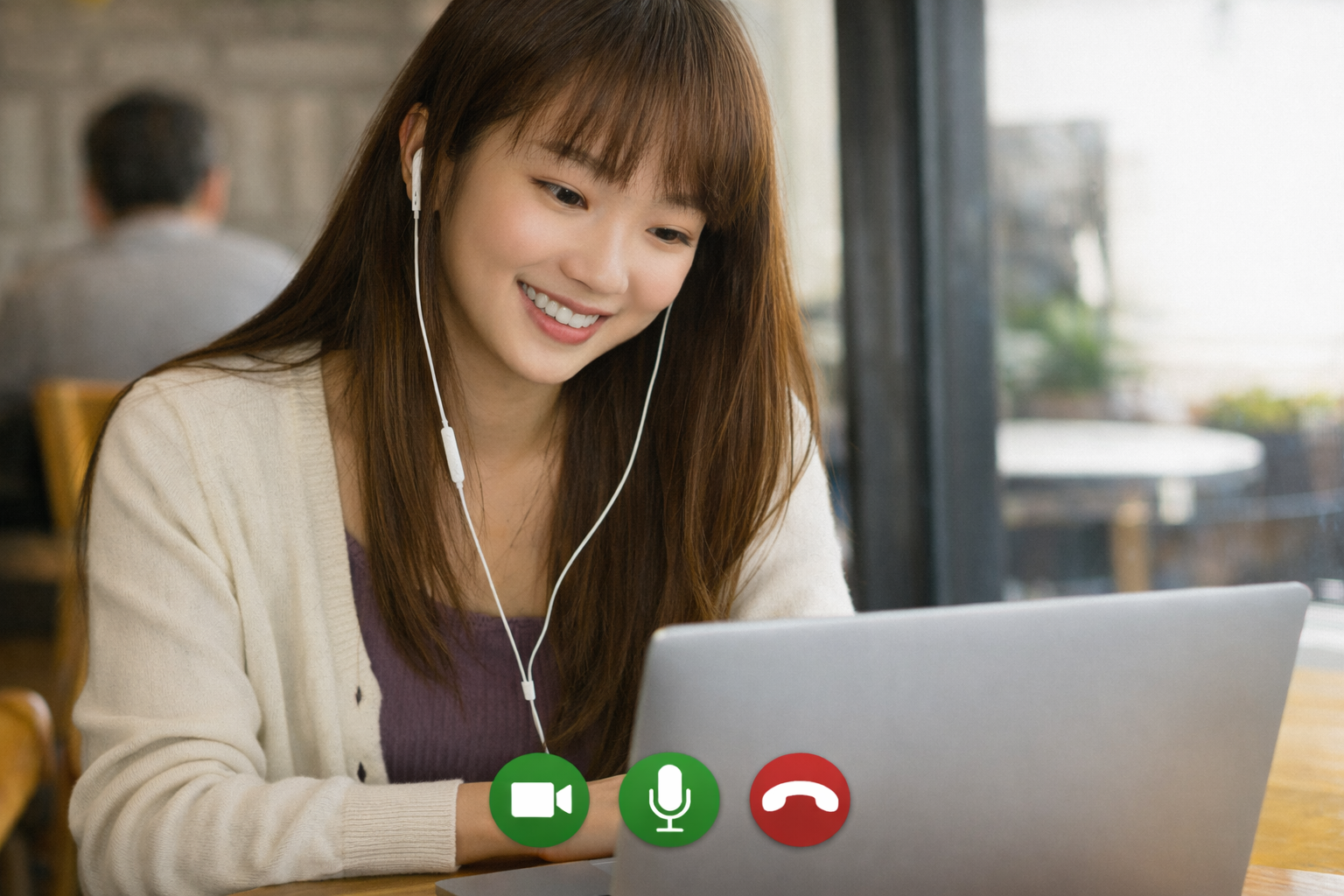 Student taking oral exam with coraltalk