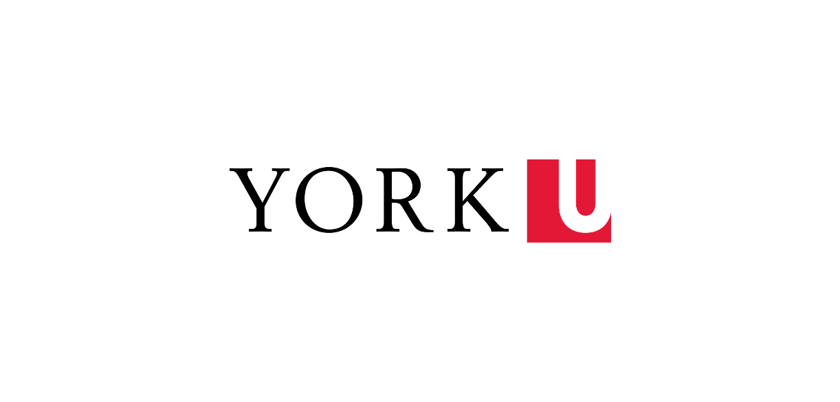 The word 'YORK' with a stylized red 'U' replacing the letter 'U' in the word.