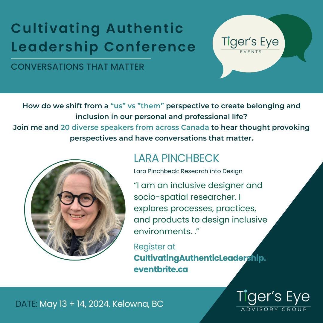 Meet Lara Pinchbeck, one of our speakers at the Cultivating Authentic Leadership conference!💫⁠
⁠
Lara is the Founder of Research into Design. &quot;I am an inclusive designer and socio-spatial researcher. I explore processes, practices and products 