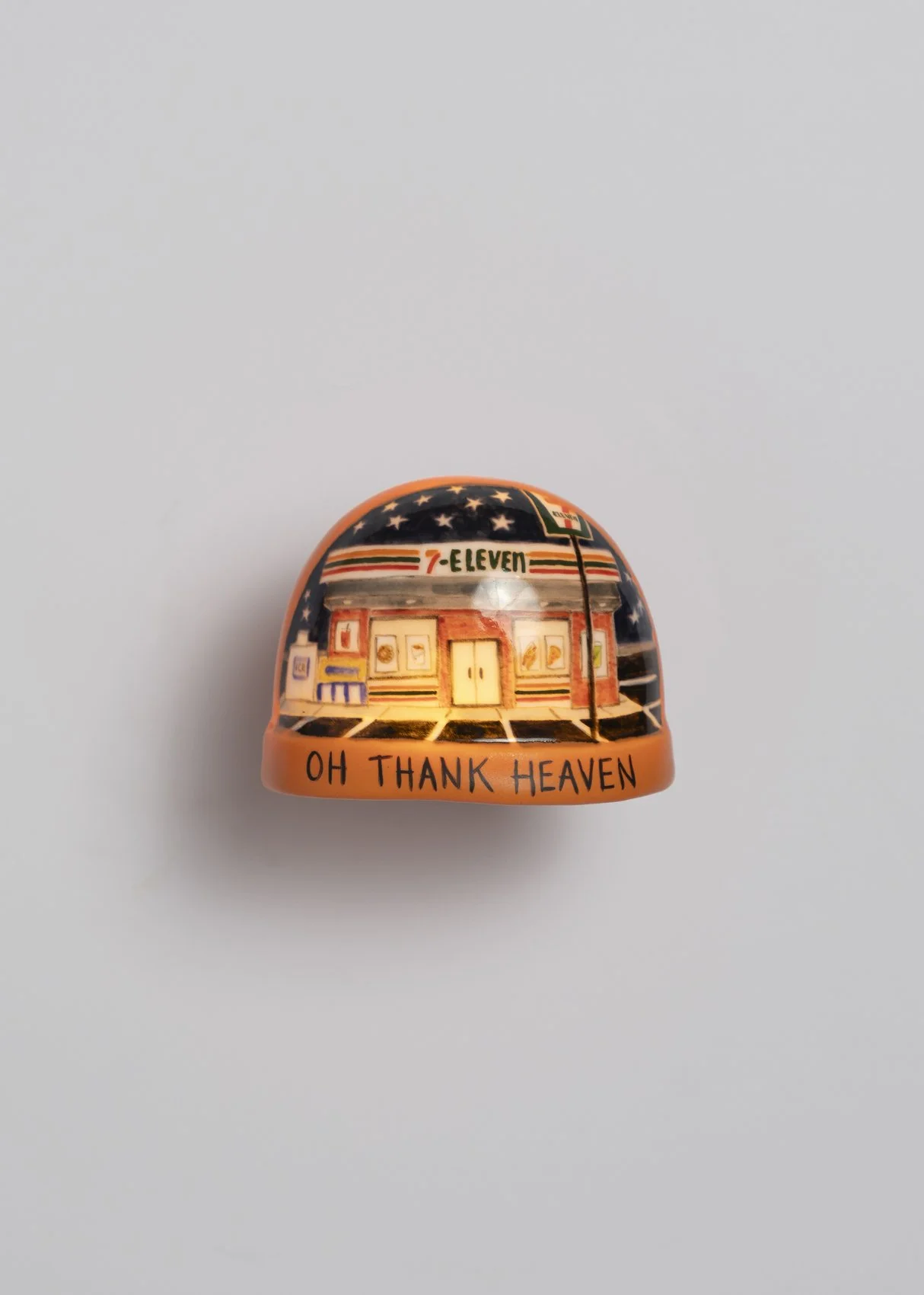 Oh, Thank Heaven . handbuilt porcelain nightlight