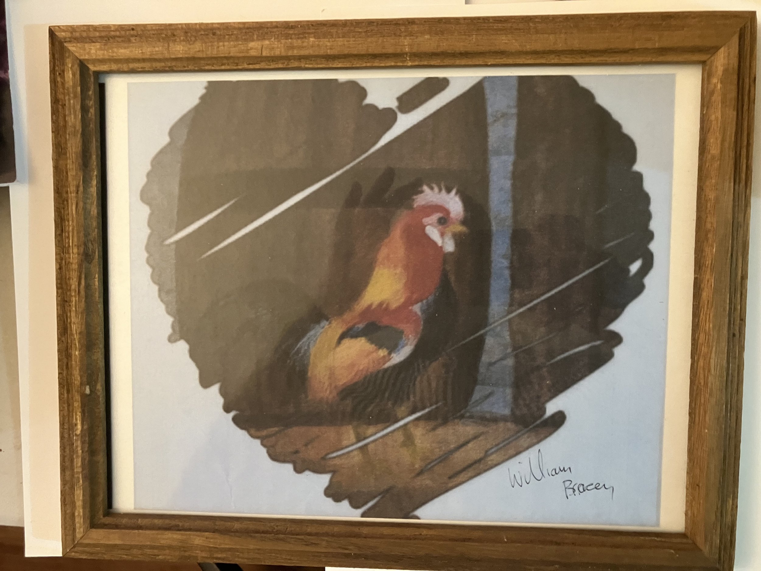 Rooster in Heart