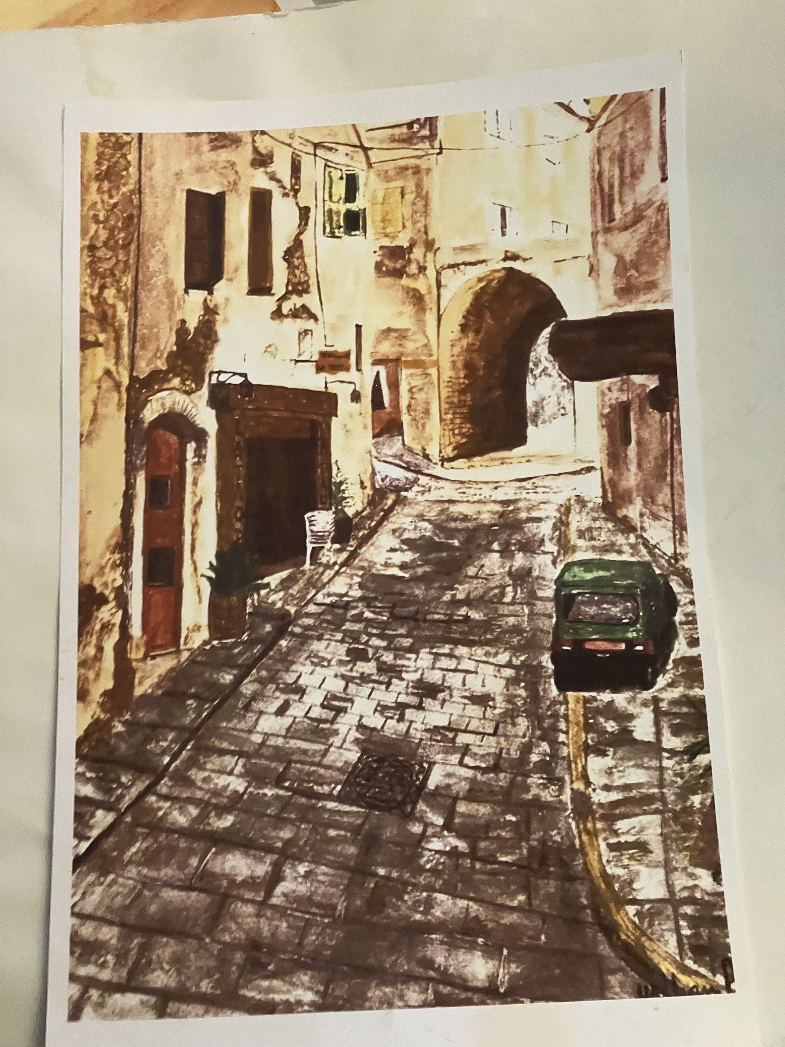 Street in Corfu Print
