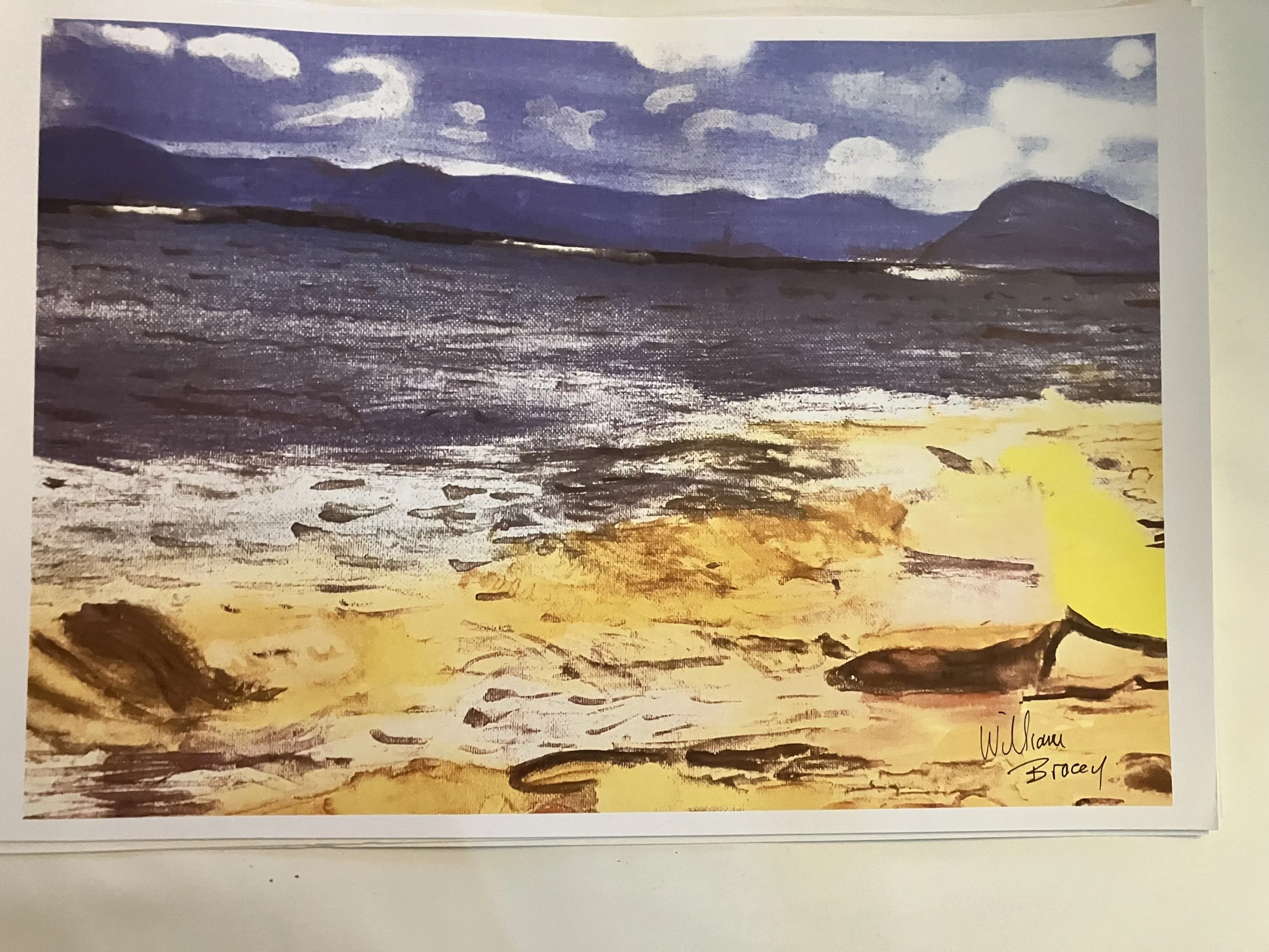 Sand and Calm Sea Print