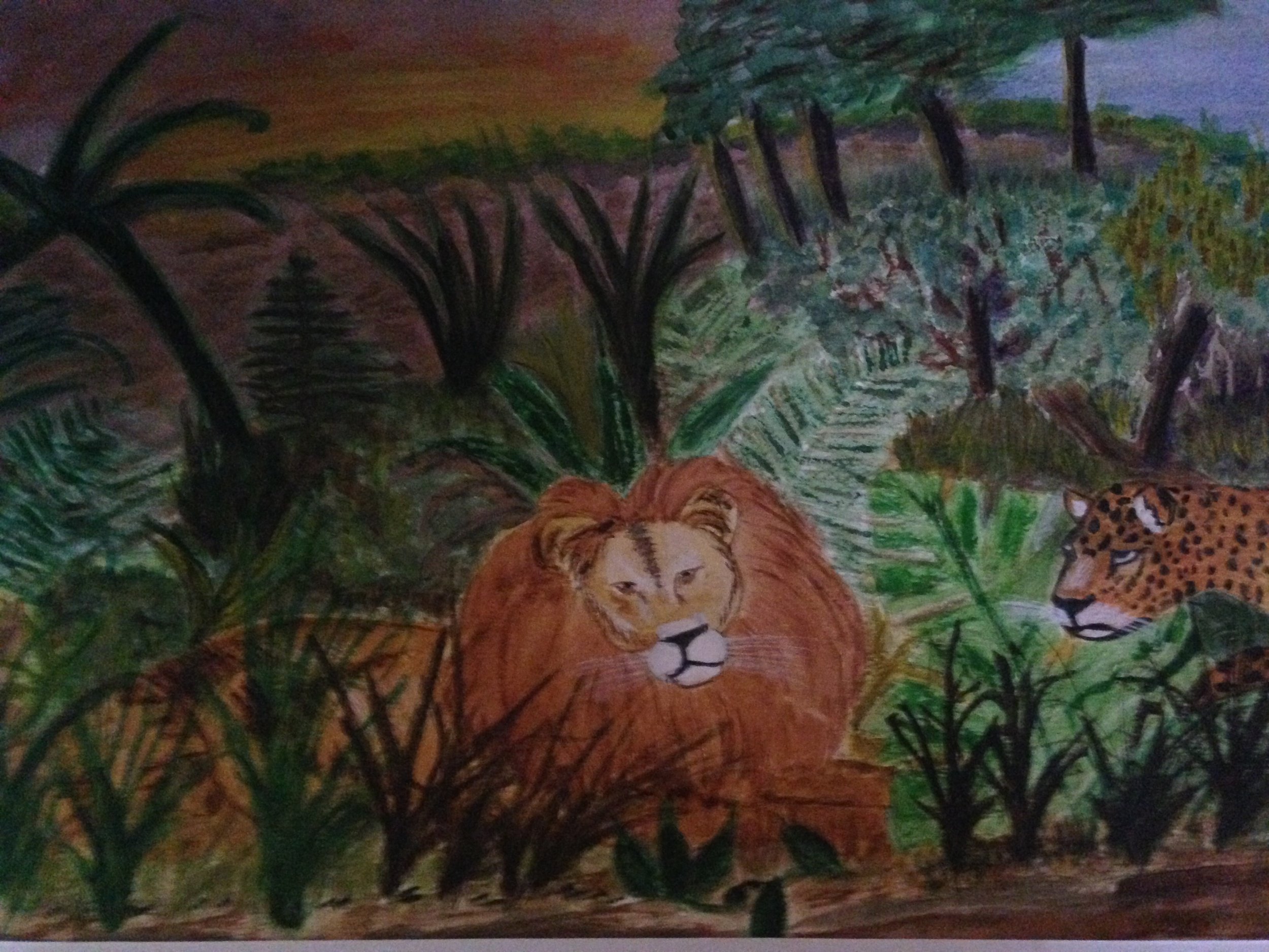 Lion in Jungle