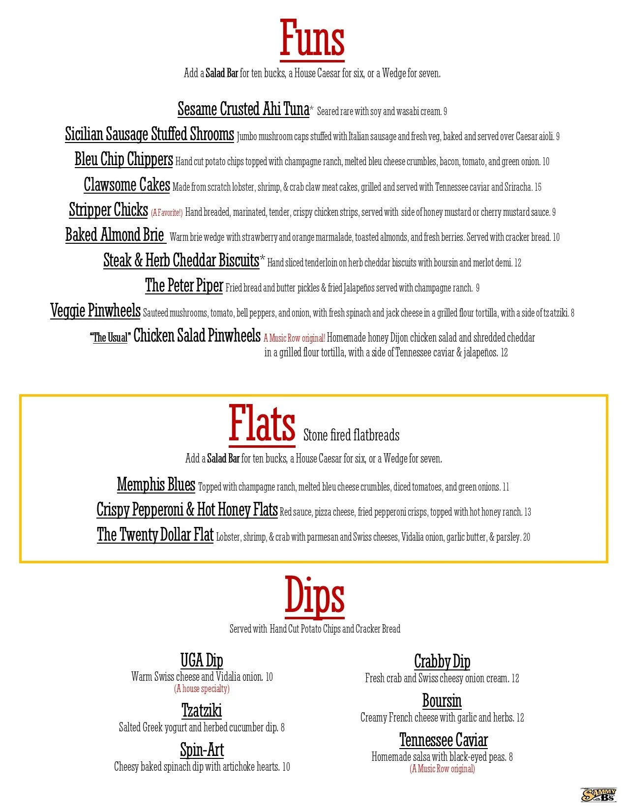 Lebanon Tennessee Restaurant — The Sammy B's