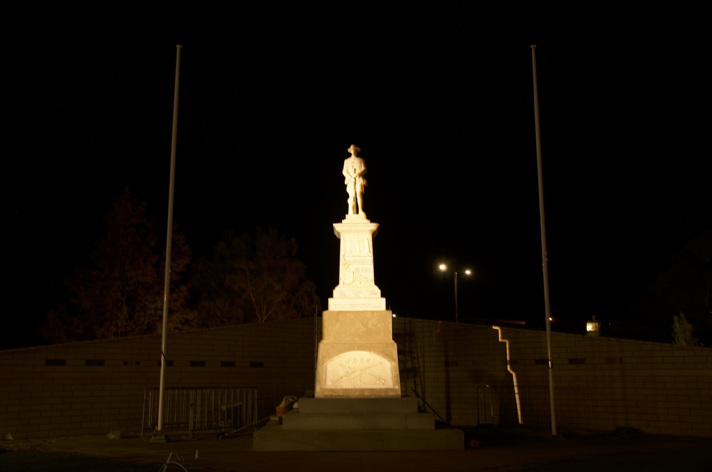 Anzac Memorial Cenotaph at Cromwell Memorial Hall