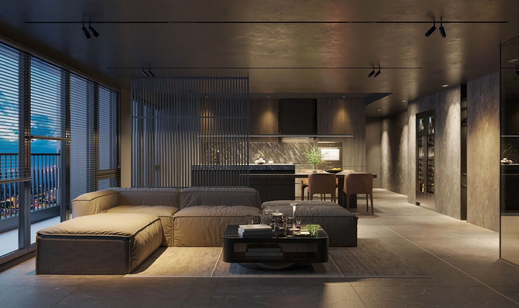 Moody interior design