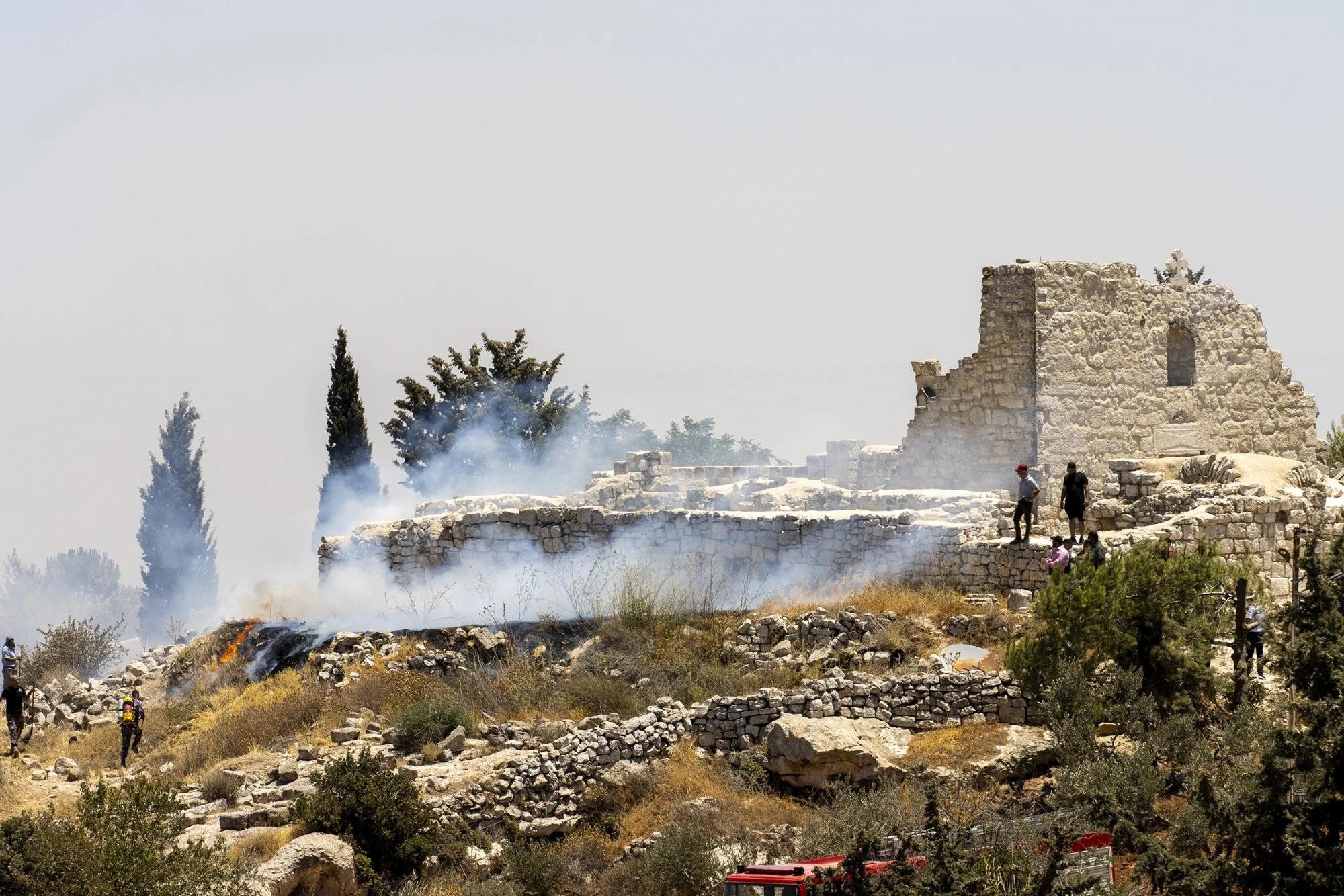 Settlers' Fires Threaten Taybeh’s Heritage: Priests Urge Immediate International Intervention
