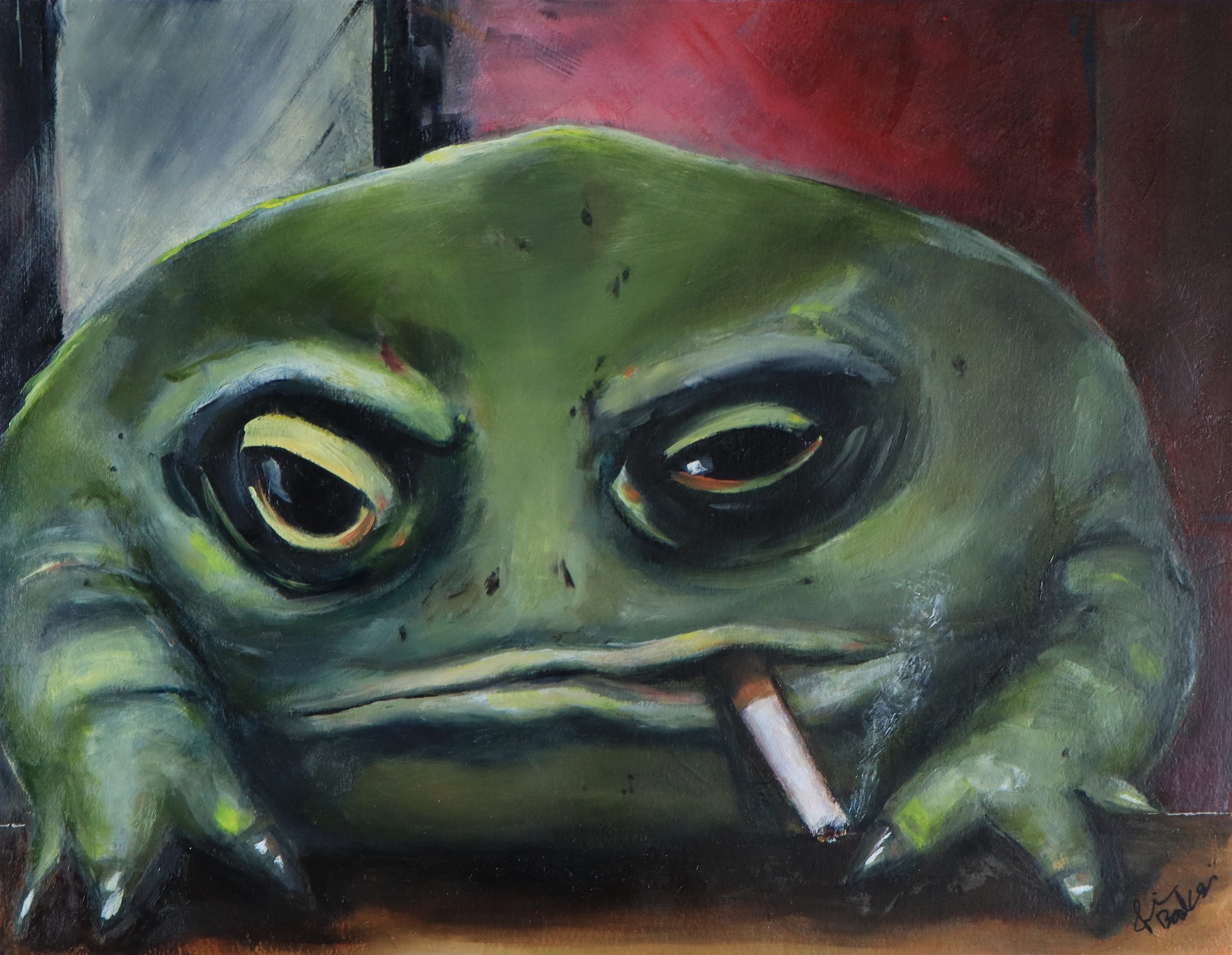 Enforcer Toad - On view in the "Dreamscapes" exhibit in Tubac, AZ, spring 2025