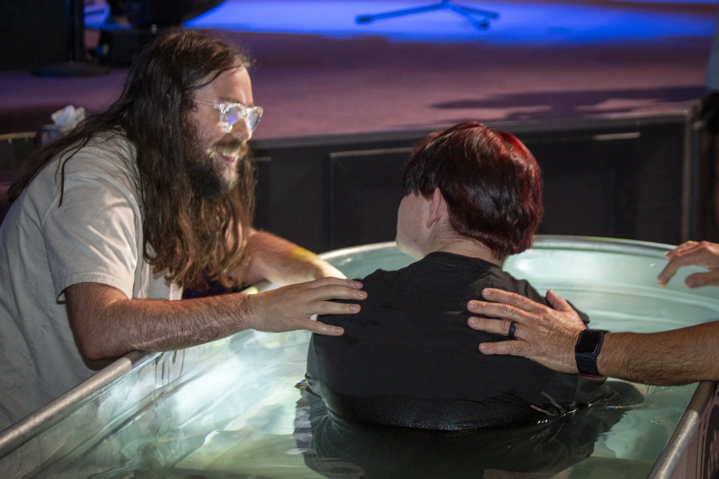 Youth baptism at Lifepointe Church near Prescott Valley, helping teenagers build relationships and find purpose.