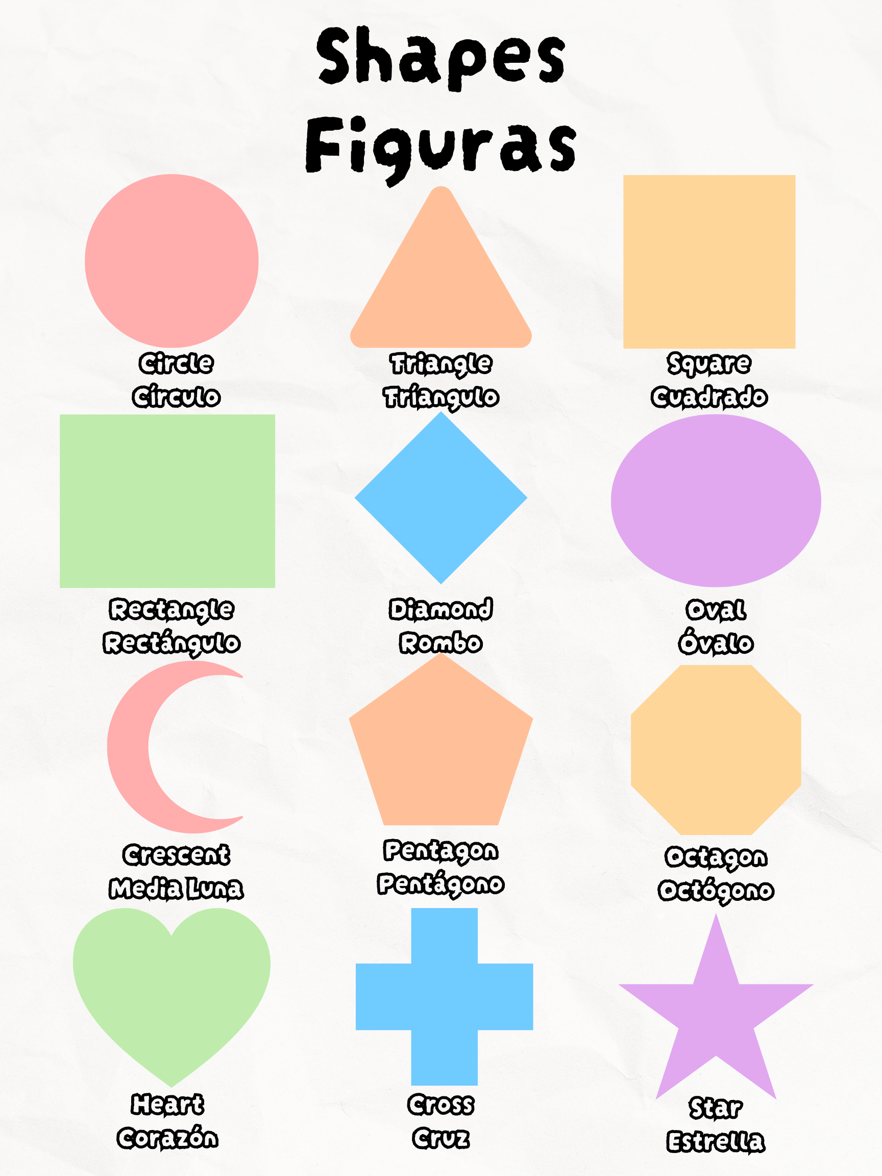 Bilingual Early Childhood Pastel Posters/ Pósters bilingues de infancia de tonos pastel