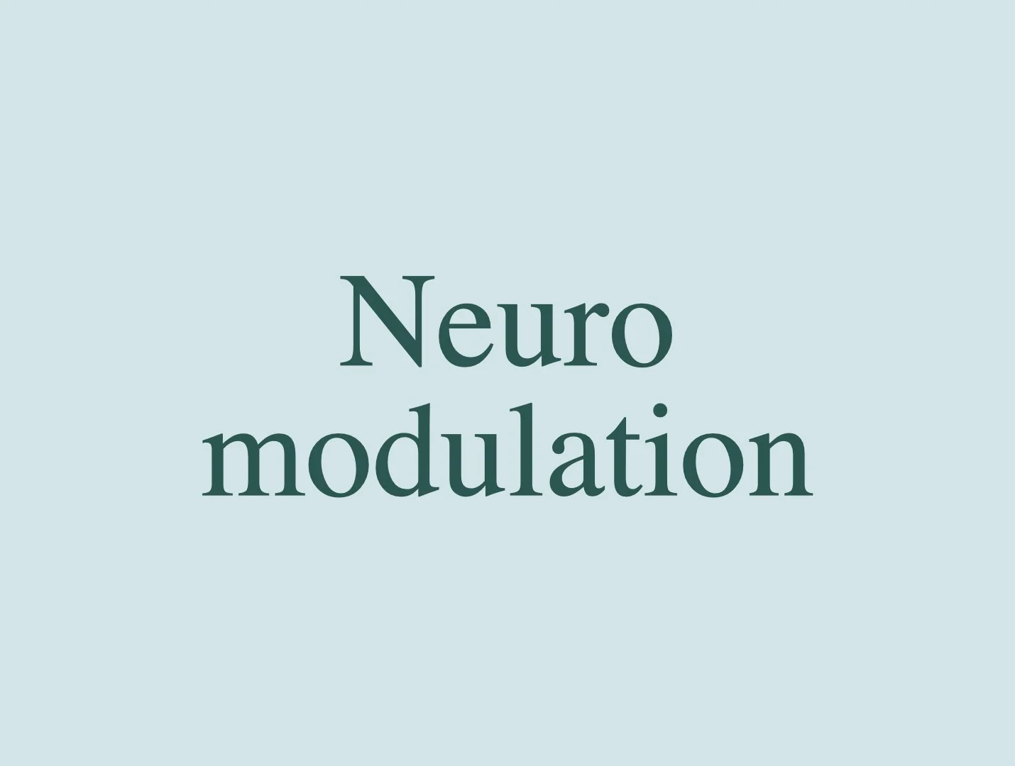Neuromodulation