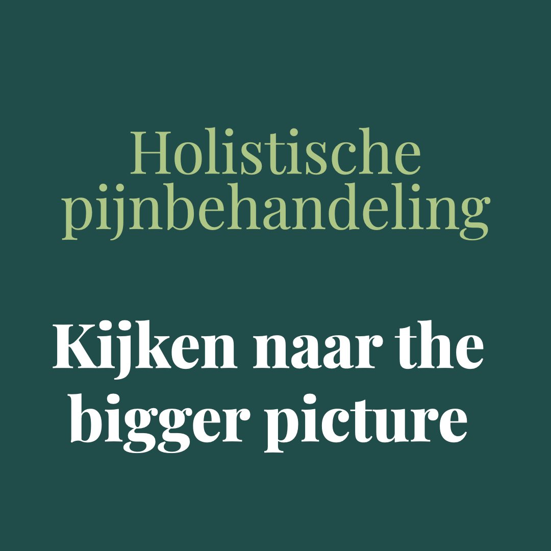 Holistisch pijnmanagement: Loont het om verder te kijken dan de kernbehandeling?