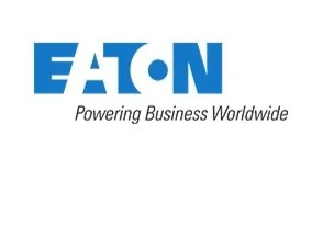 Eaton logo with the slogan "Powering Business Worldwide"