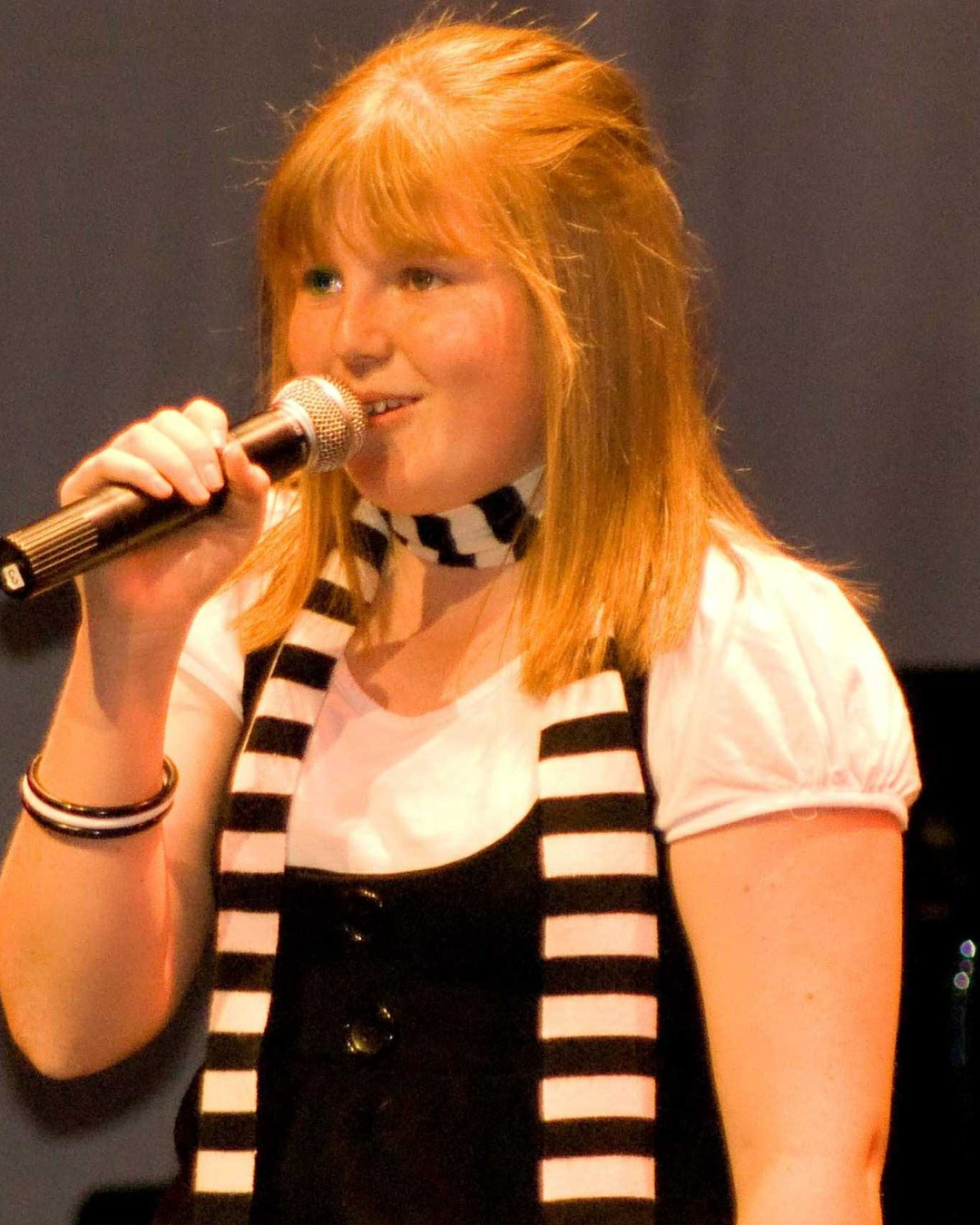Rachel performing in the Key Notes Choir