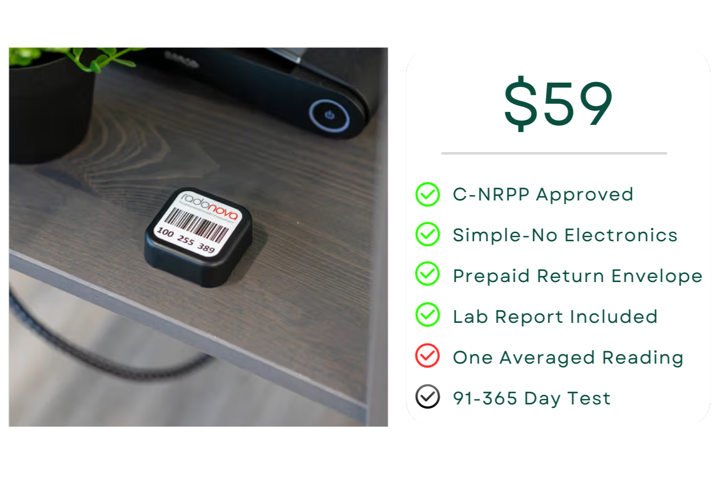 Radtrak³® Alpha Track Long-Term Test (91-365 Day Test)