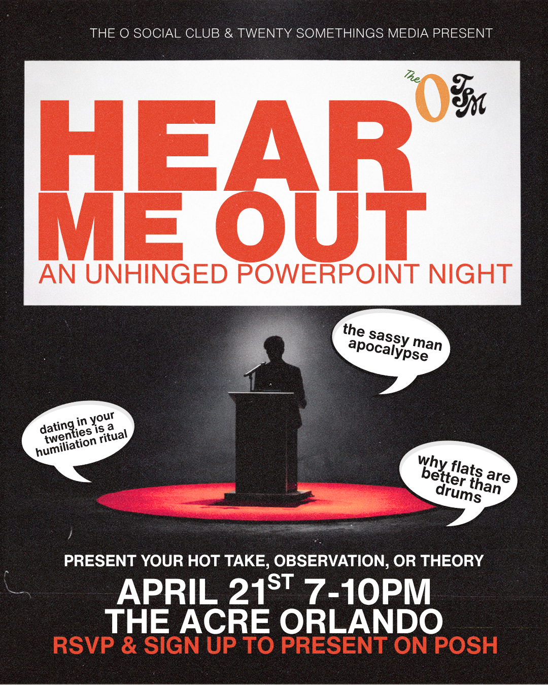 Hear Me Out: An Unhinged Powerpoint Night