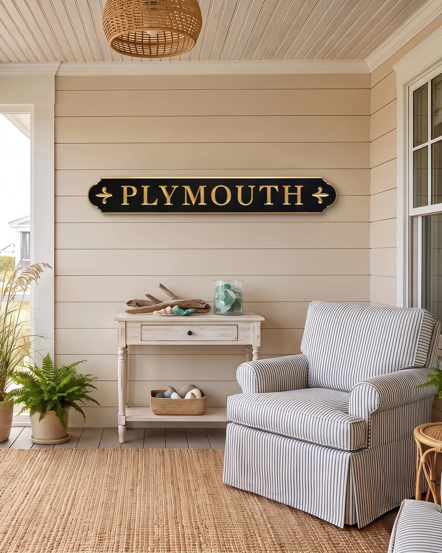 Quarterboard Sign Made for Plymouth, MA home