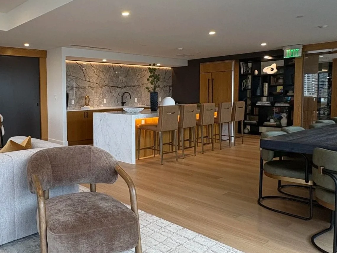 INSTALL AT HUDSON LIGHTS, CONSTRUCTION + DESIGN FINISHES BY APT 