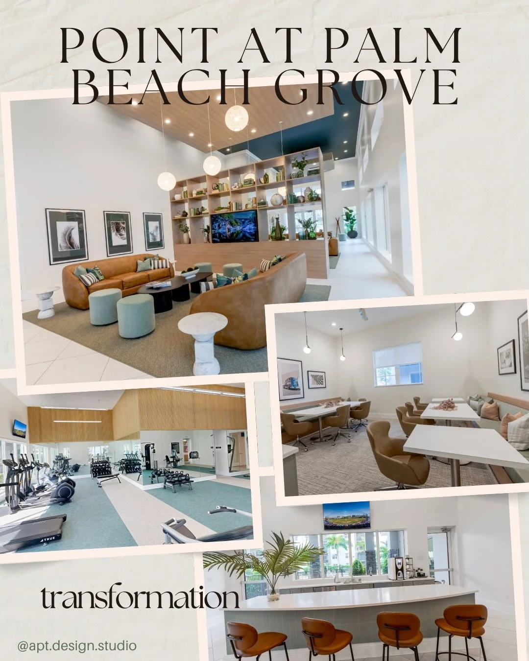 Take a look at our before and after renovation project The Point at Palm Beach Grove in Palm Beach, FL. 🐚🍃Minimal construction but a full transformation with finishes and FFE done by our team!