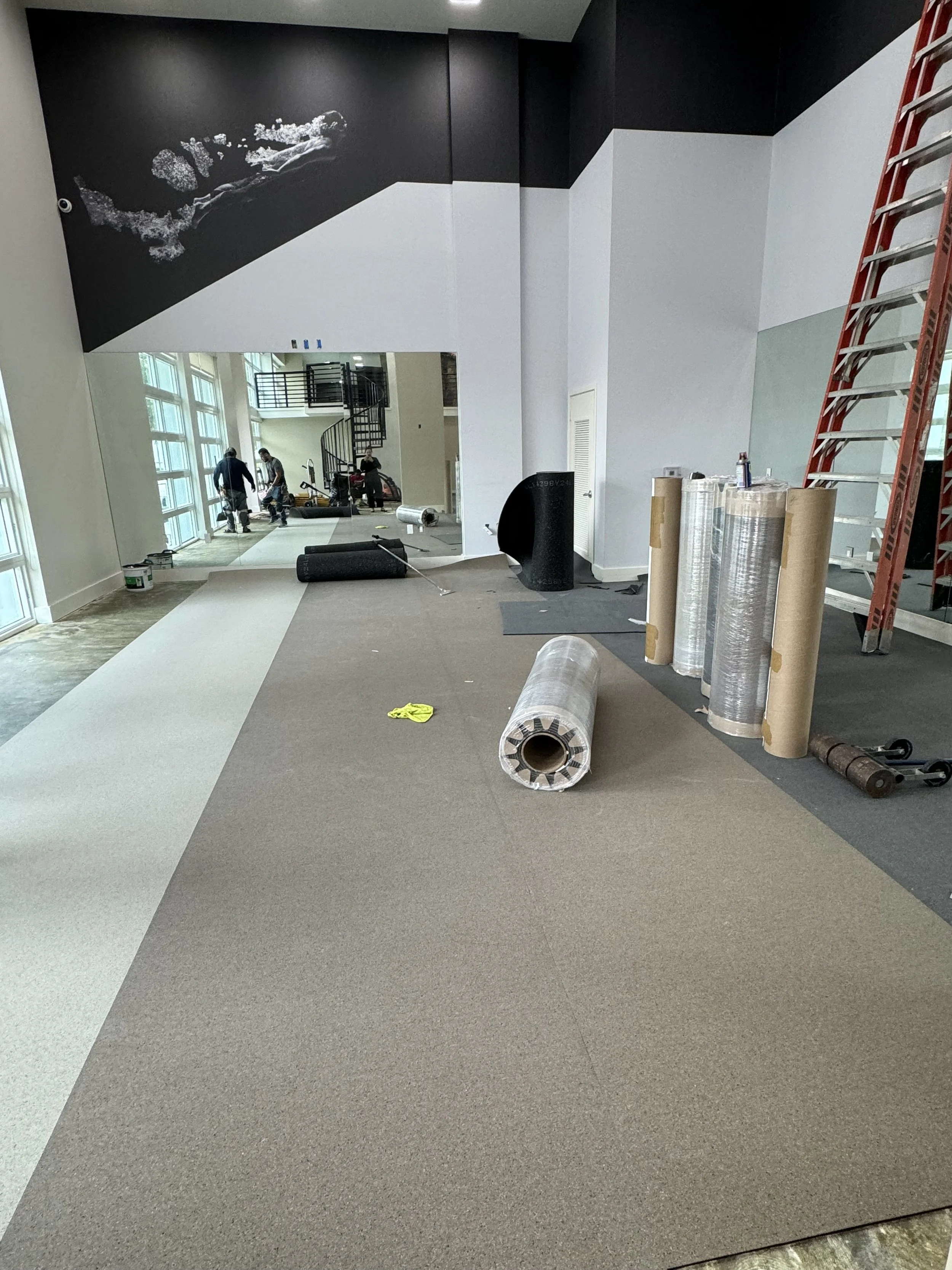 Fitness Mural Install @ POINT AT CORAL GABLES