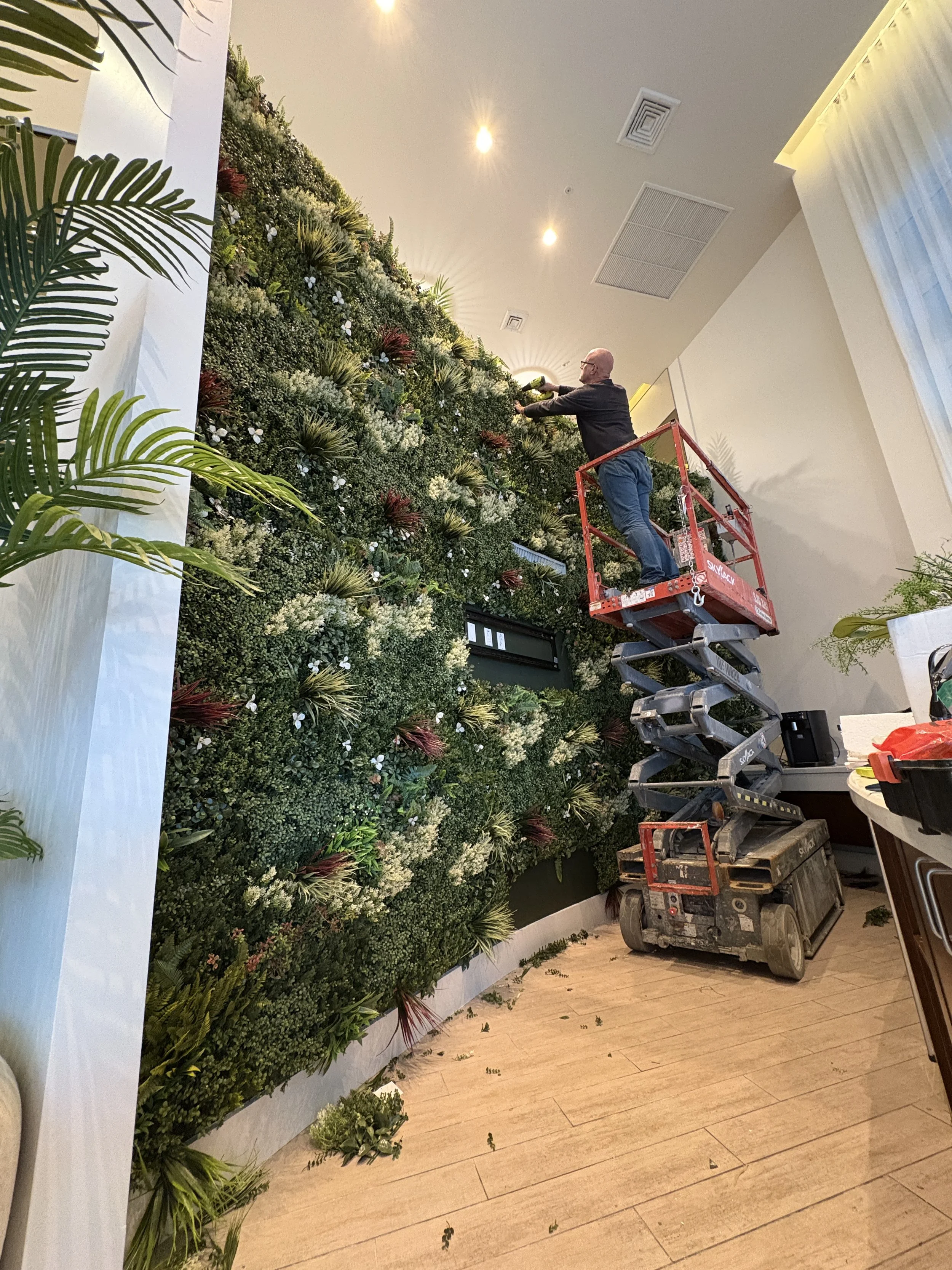 Martin at work on install in Coral Gables, FL
