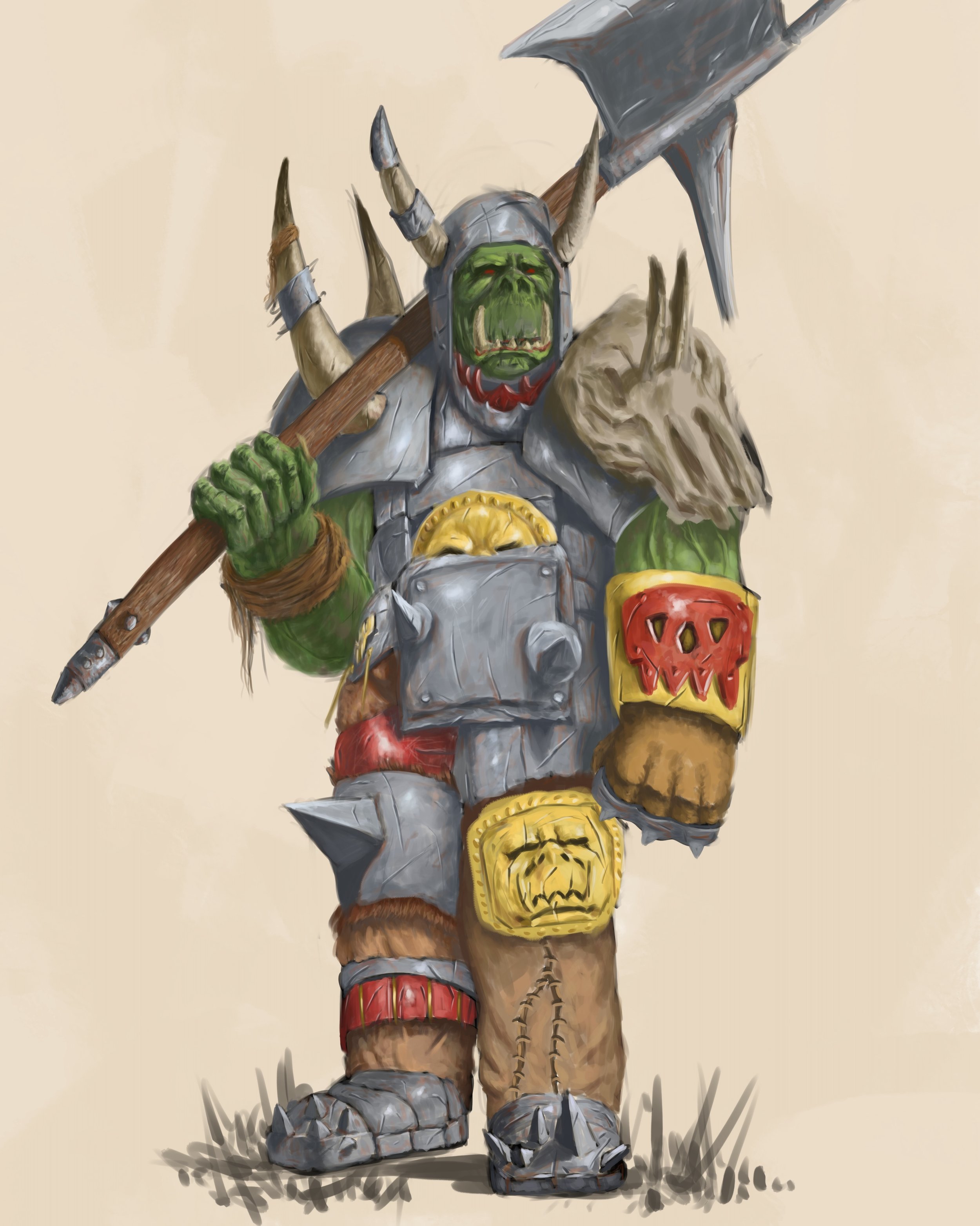 Orc Warboss, Digital, 2025