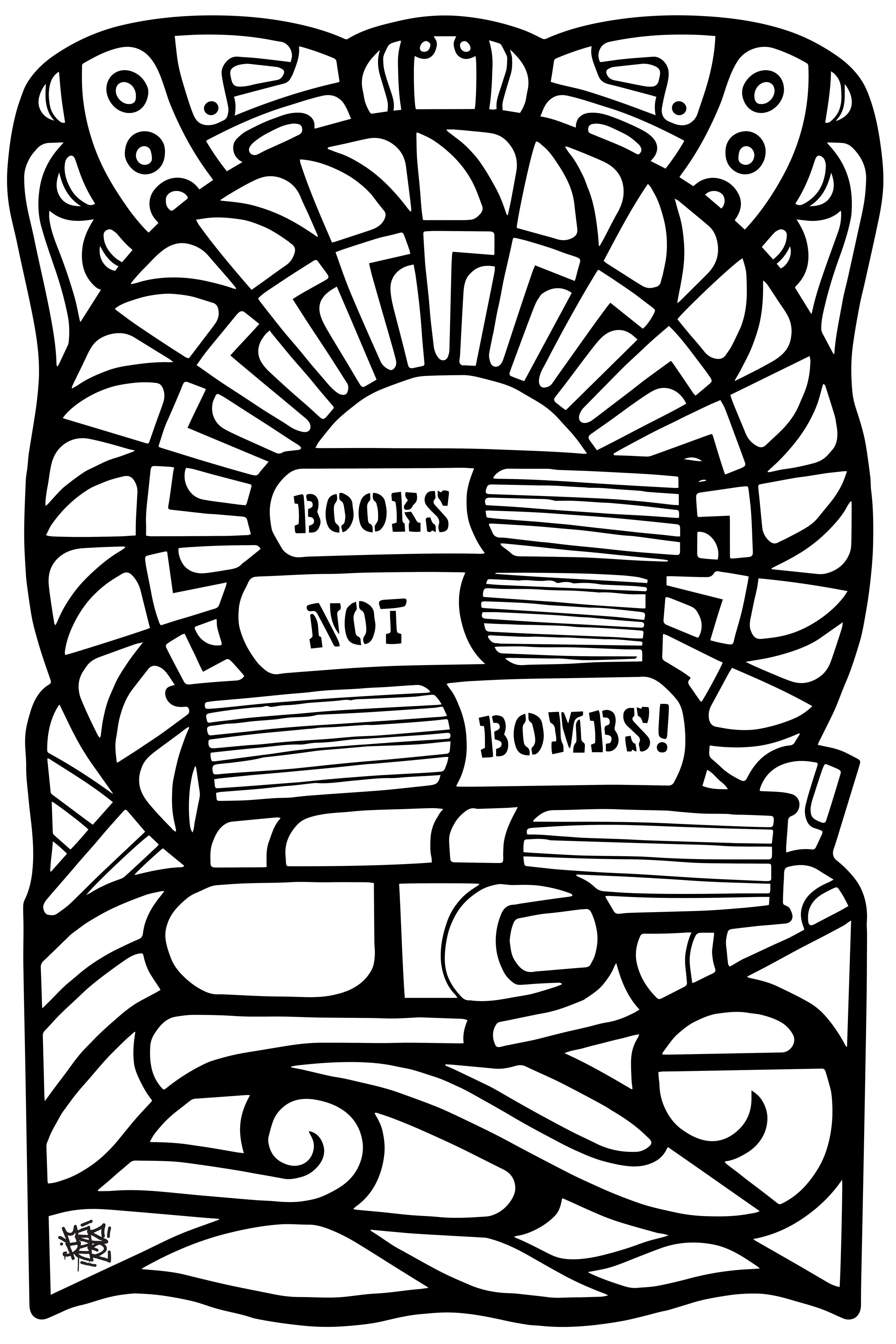 Copy of MasPaz Books Not Bombs 24x36.jpg