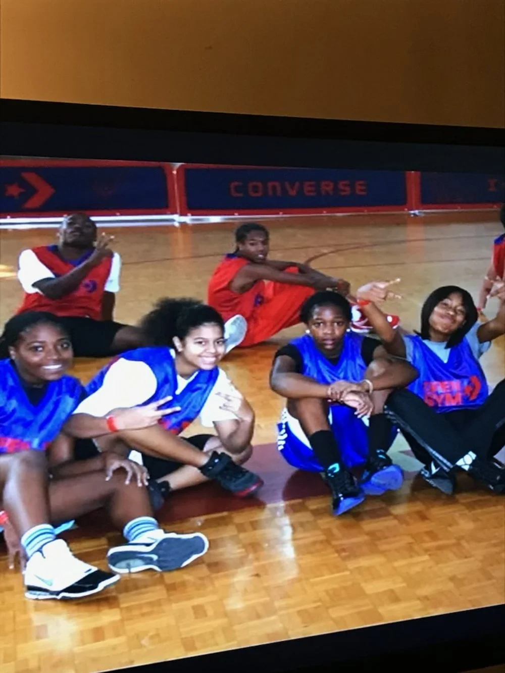 A picture of youth looking at the camera. 