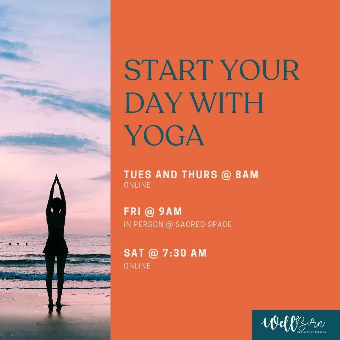 🌅 Rise and shine with Rebecca! 🌅

Join us for morning yoga classes that will set the perfect tone for your day. Whether you prefer online sessions or in-person flow, we've got you covered! 🧘&zwj;♀️✨

🗓️ Schedule:
📅 Tues &amp; Thurs @ 8am - Onlin