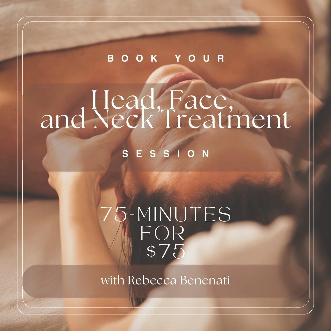 Hello September! 🍂✨ This month, treat yourself to a 75-minute head, face, and neck treatment for just $75! 🌿

Let go of stress, unwind, and rediscover your natural glow with this deeply relaxing session. Designed to melt away tension and elevate yo