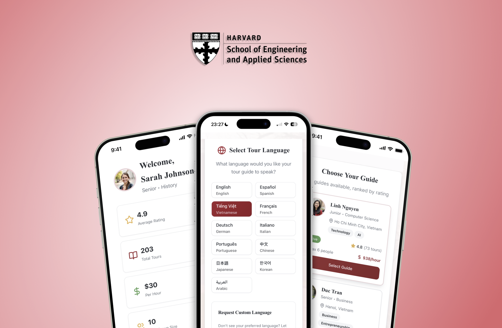 Crimson Guide Connect | Language-matched Harvard tours