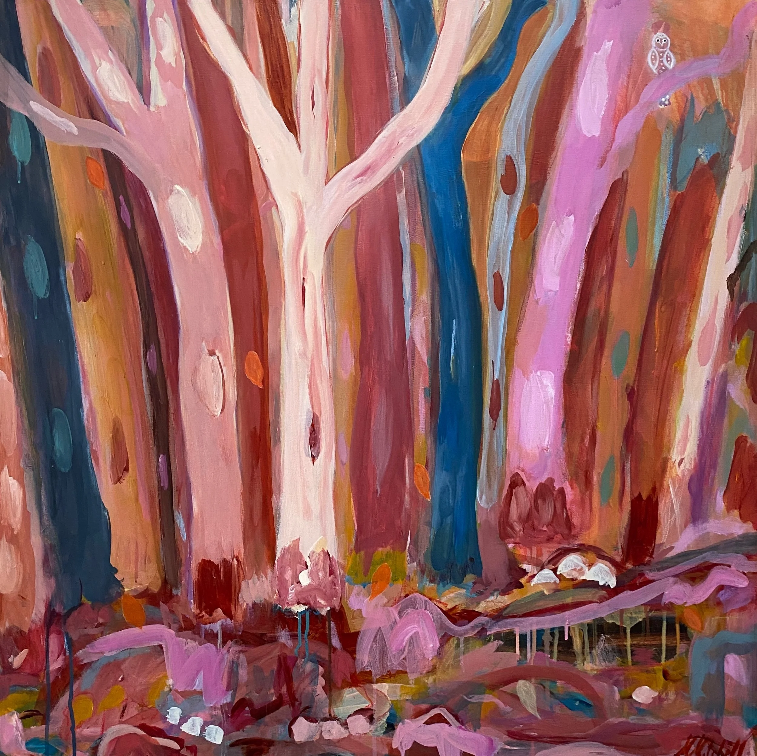 The Village I Acrylic on Canvas I 92 x 92cm